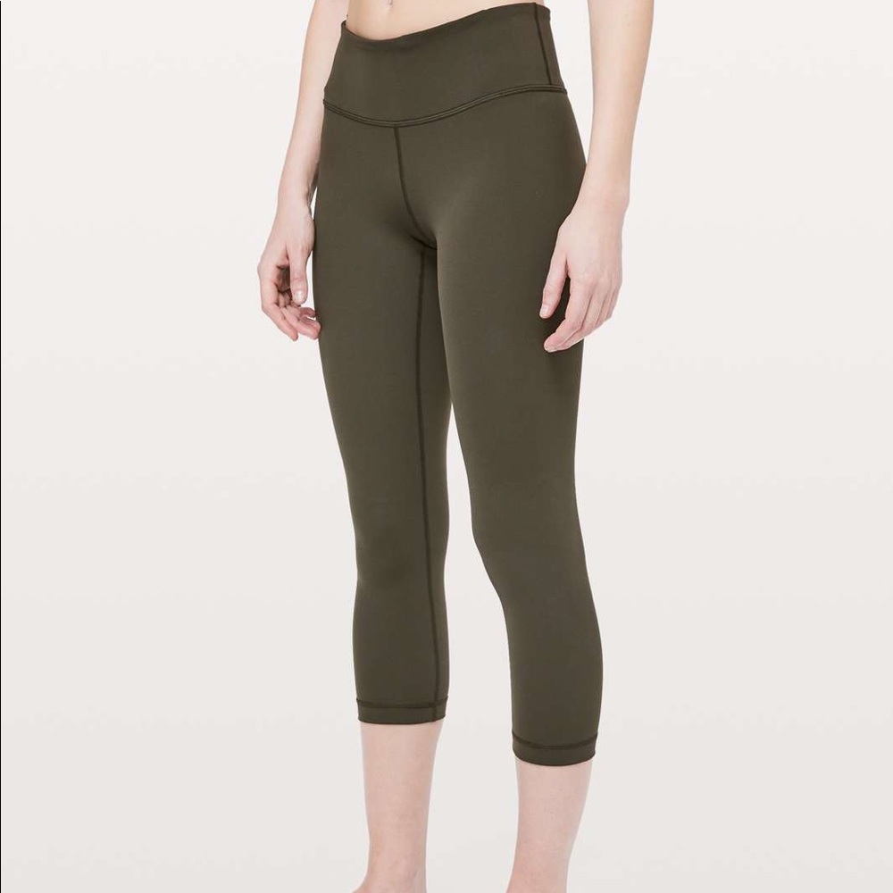 Lululemon wunder under crop high rise leggings